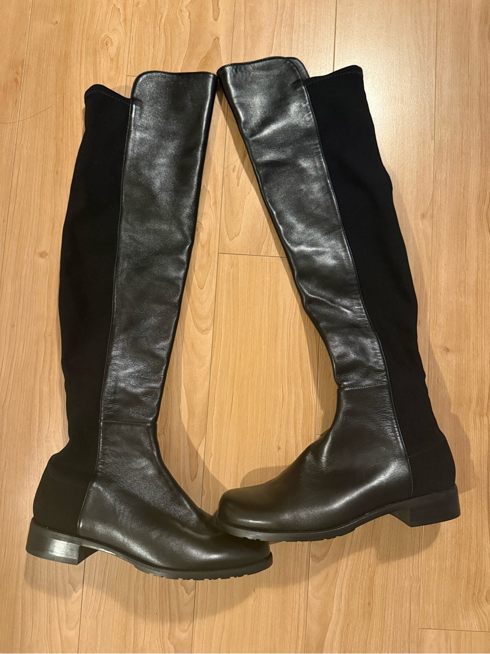 New! Stuart Weitzman 5050 Black Over-the-Knee Boots 7M